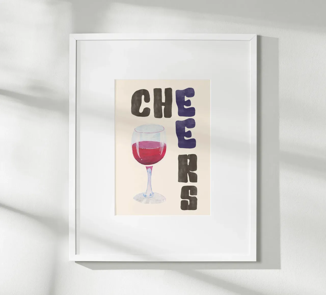 Cheers | Good Vibes Kitchen Art carta hahnemühle da PrintCessStudio