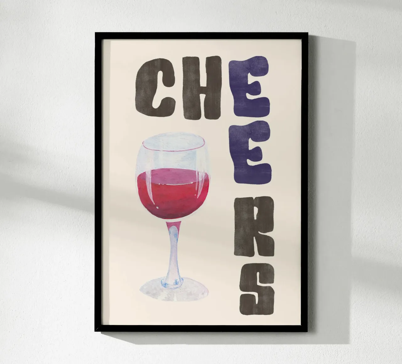 Cheers | Good Vibes Kitchen Art carta hahnemühle da PrintCessStudio
