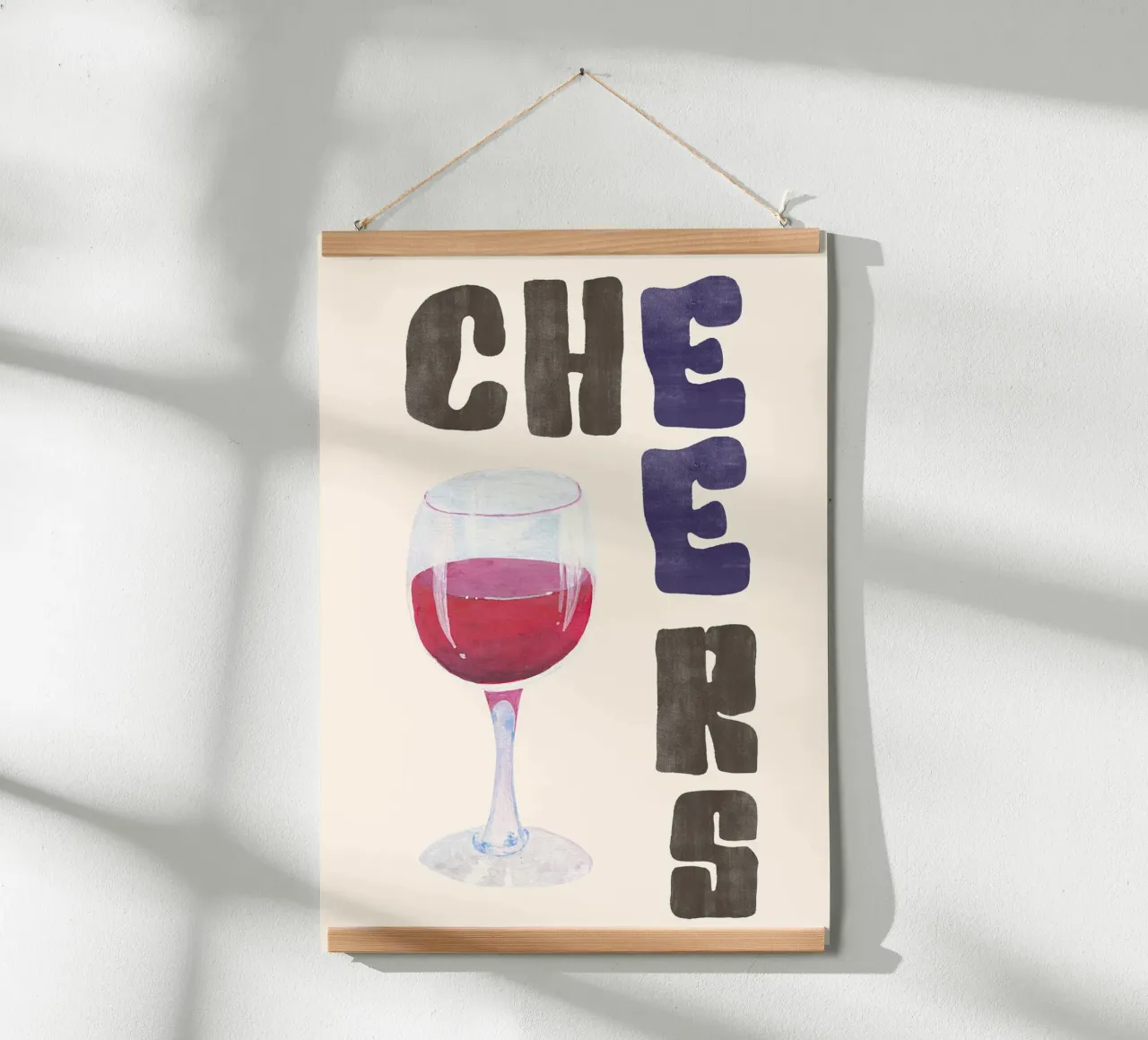 Cheers | Good Vibes Kitchen Art carta hahnemühle da PrintCessStudio