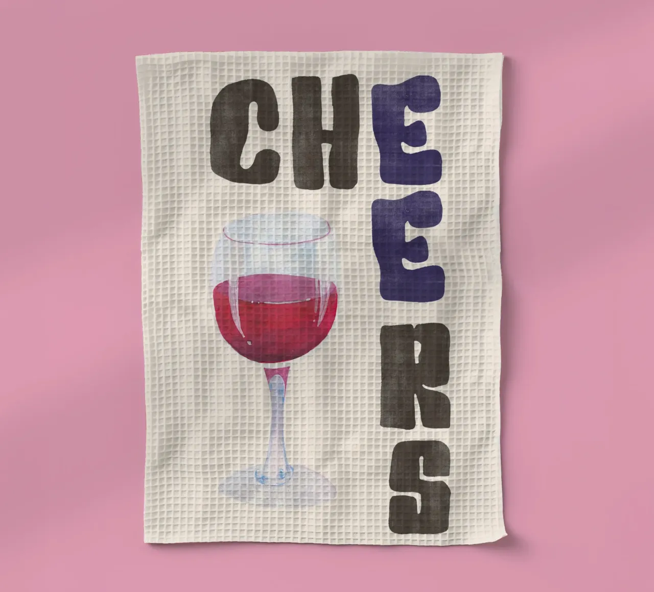 Cheers | Good Vibes Kitchen Art canovaccio da cucina da PrintCessStudio