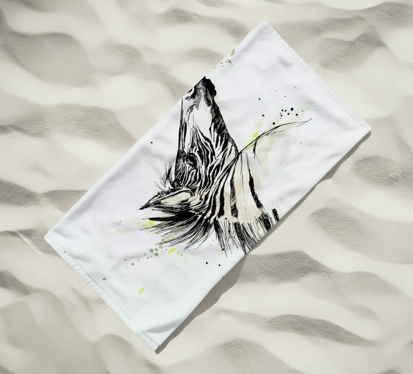Zaba beach towel by WALLstories