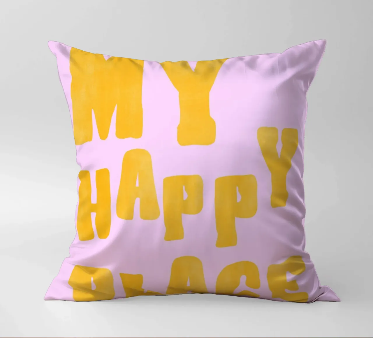 My Happy Place | Soft & Cheerful Pastel Print cuscino da PrintCessStudio