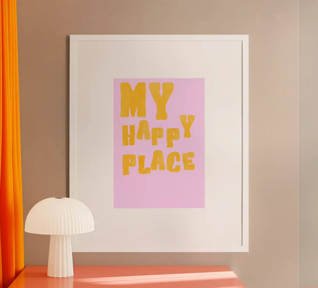 My Happy Place | Soft & Cheerful Pastel Print carta hahnemühle da PrintCessStudio