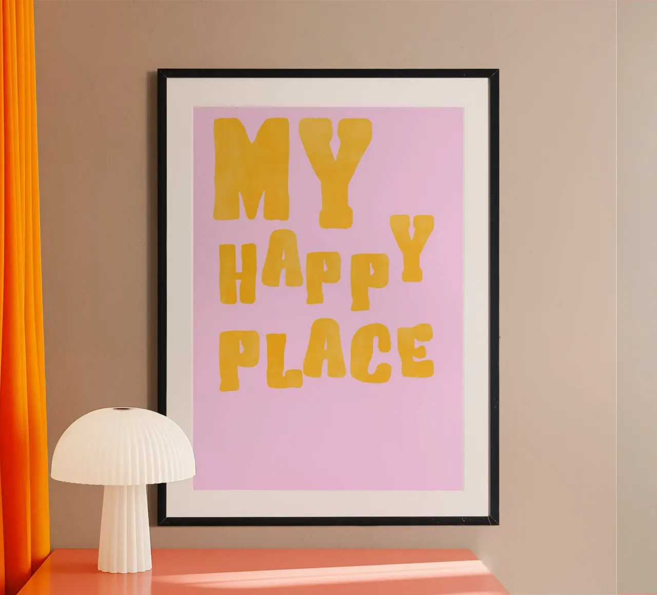 My Happy Place | Soft & Cheerful Pastel Print carta hahnemühle da PrintCessStudio