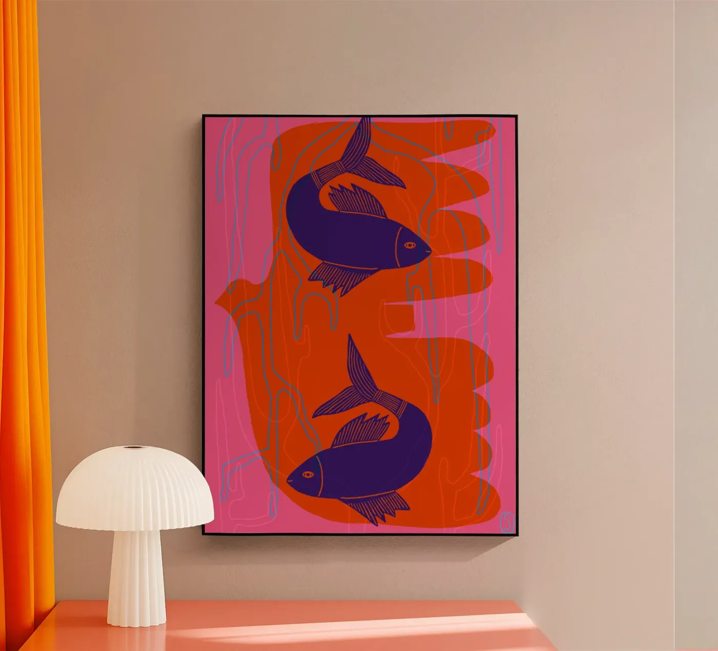 Carpa Koi I plexiglass da Snöa