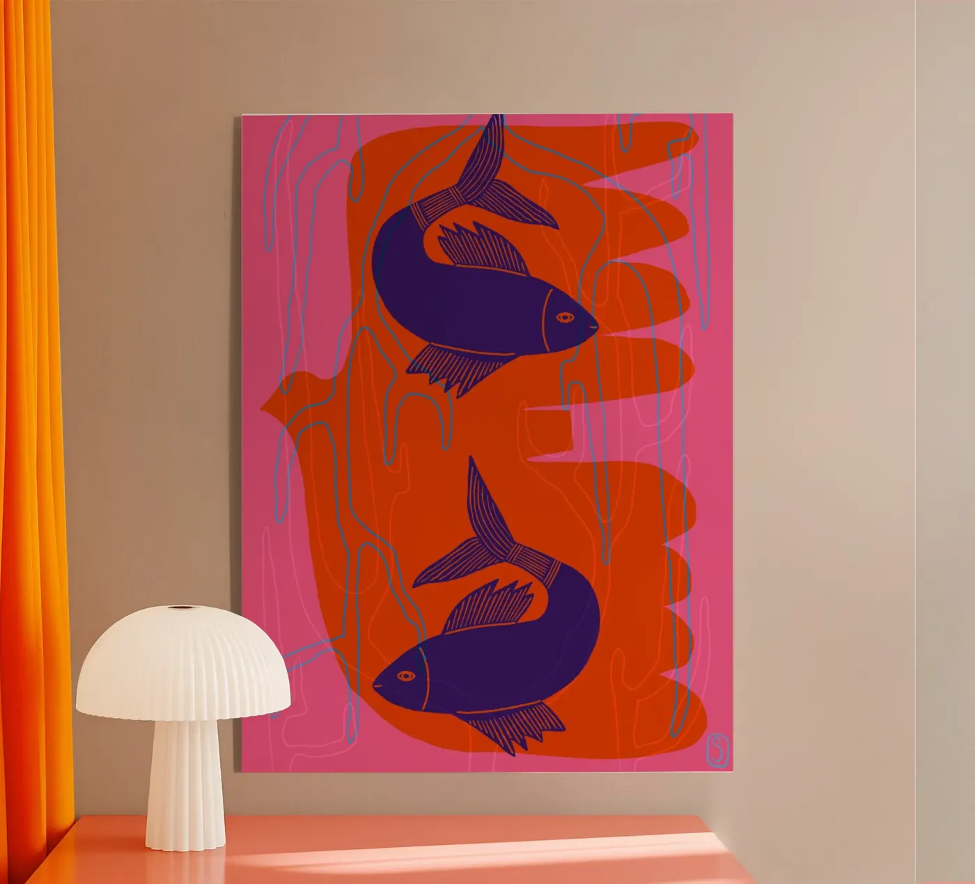 Carpa Koi I plexiglass da Snöa