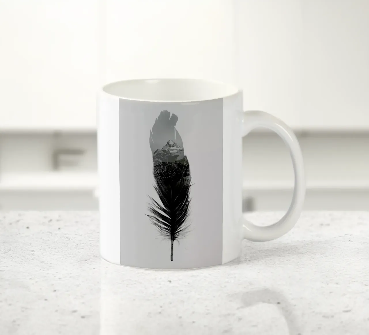 Feather tazza in ceramica da Chris Wharton