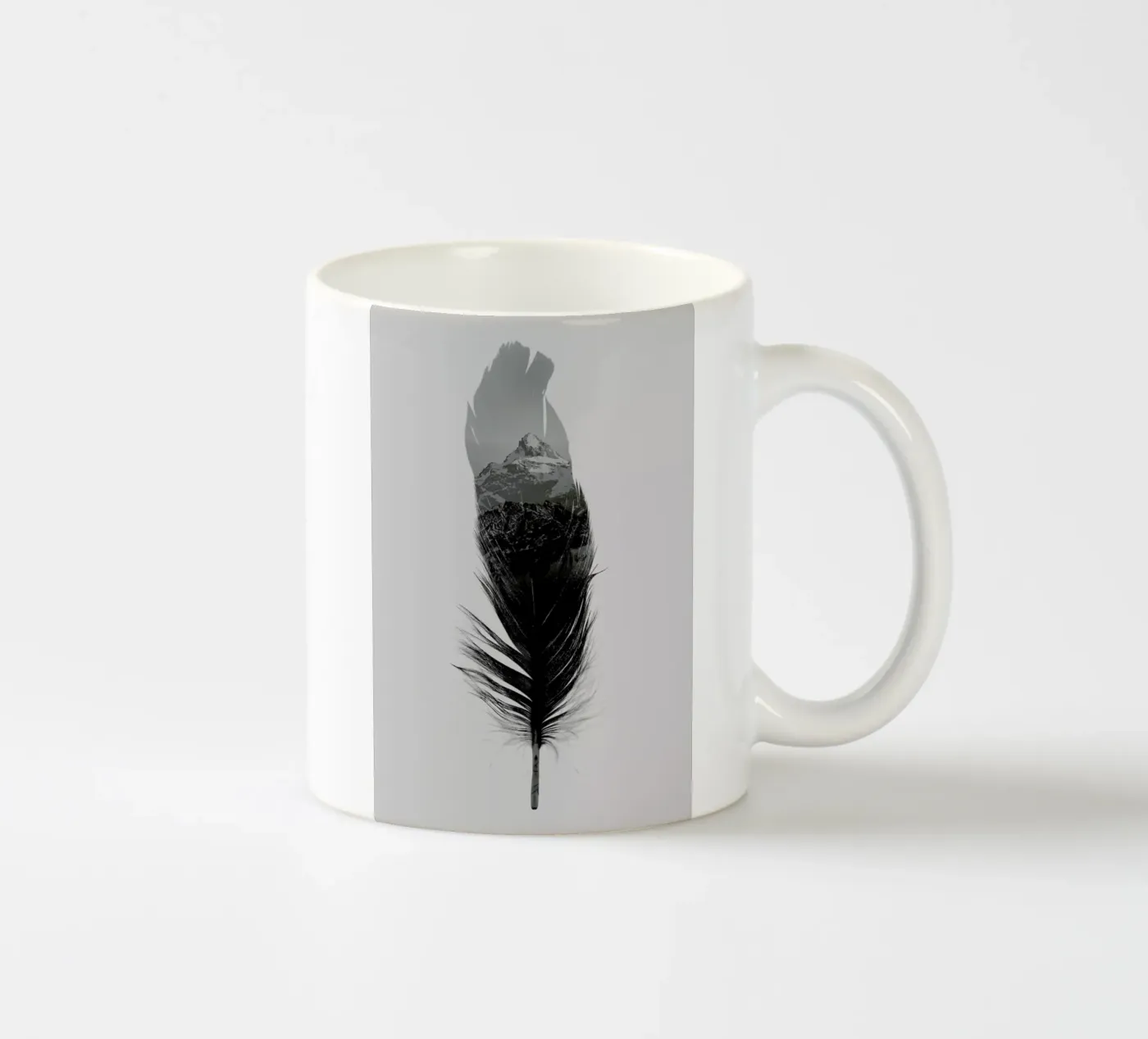 Feather ceramic mug by Chris Wharton