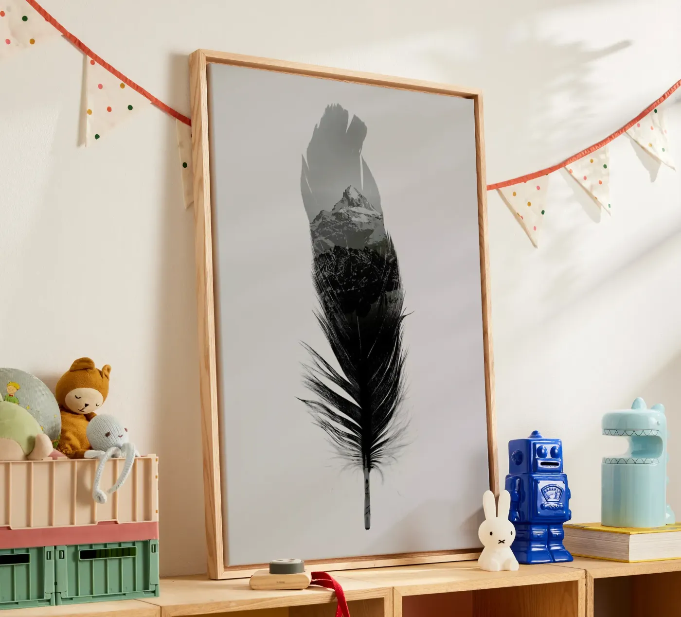 Feather canvas by Chris Wharton