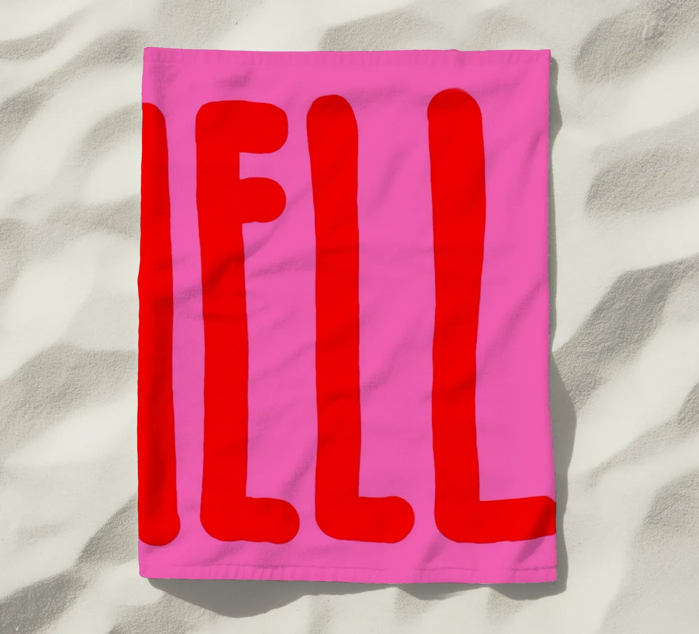 Hello pinky telo mare da Hej Ibiza by Ute Arnold