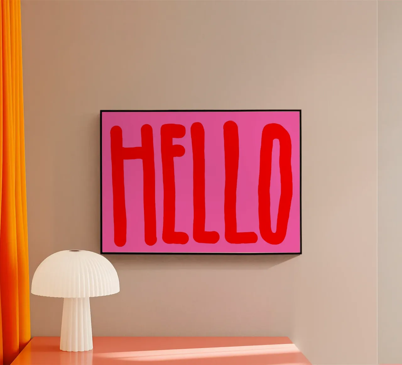 Hello pinky plexiglass da Hej Ibiza by Ute Arnold