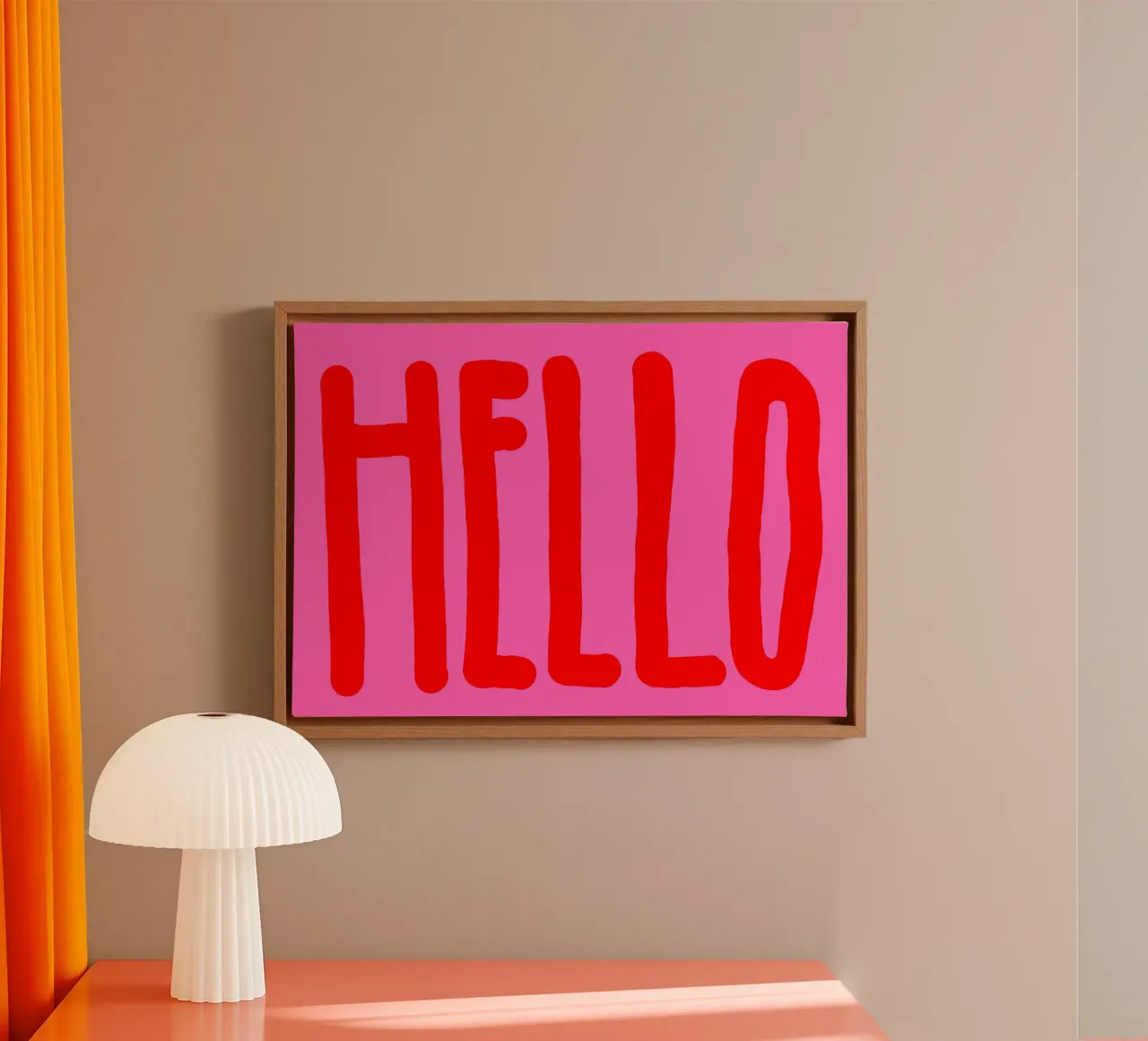 Hello pinky canvas by Hej Ibiza by Ute Arnold