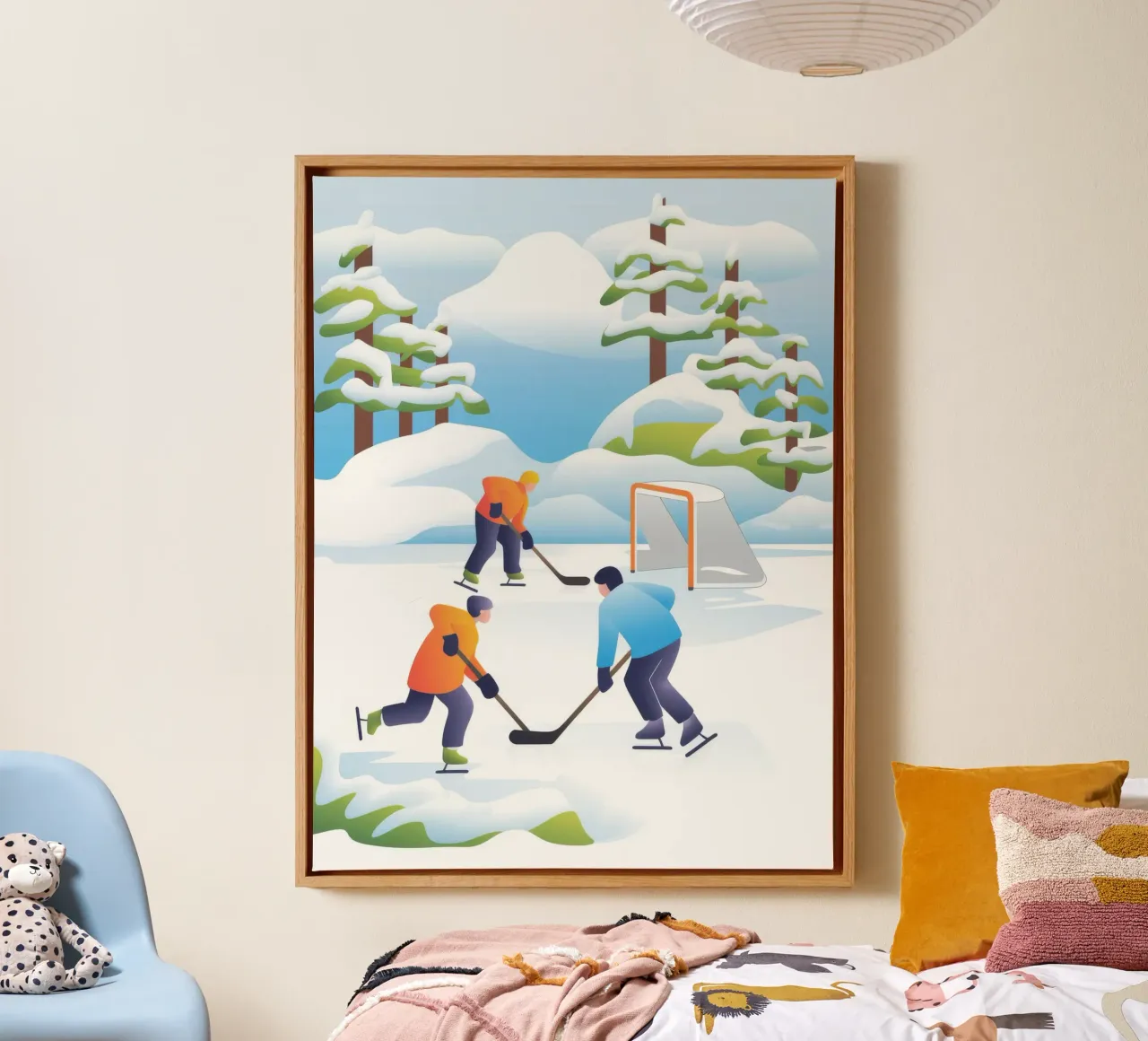 IJzige wedstrijd canvas met Baklijst van Artie Shifa