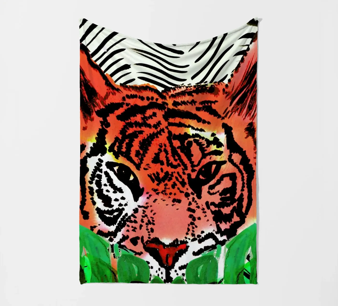 Tiger Fleecedecke von Amy Sia