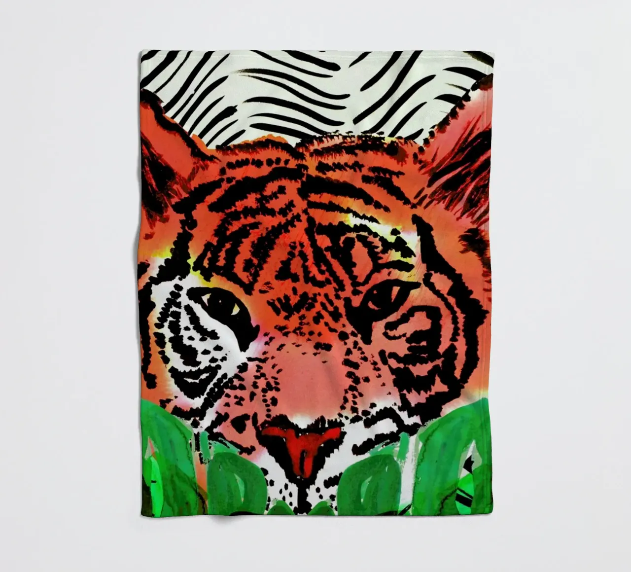 Tiger Fleecedecke von Amy Sia