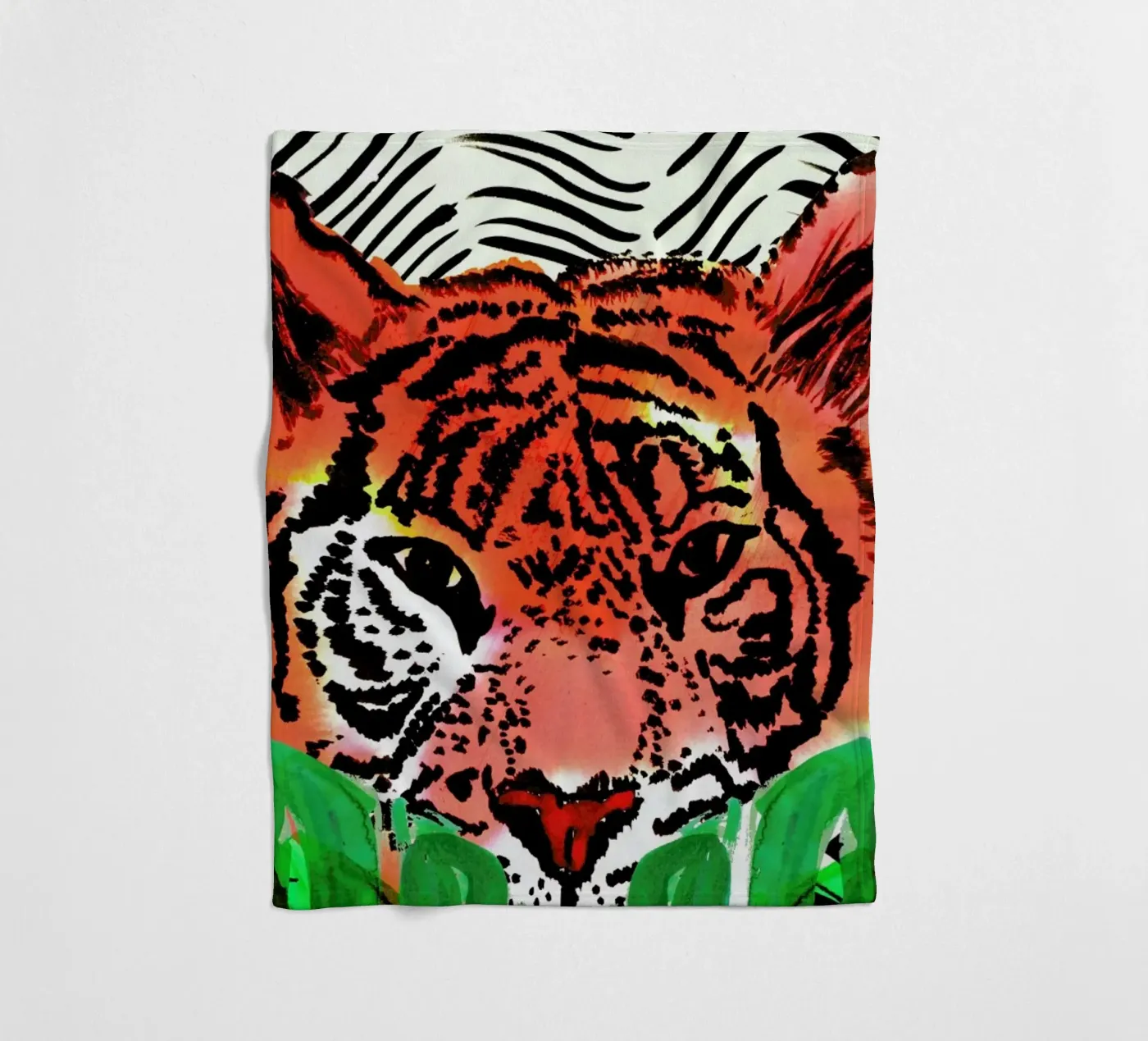 Tiger Fleecedecke von Amy Sia