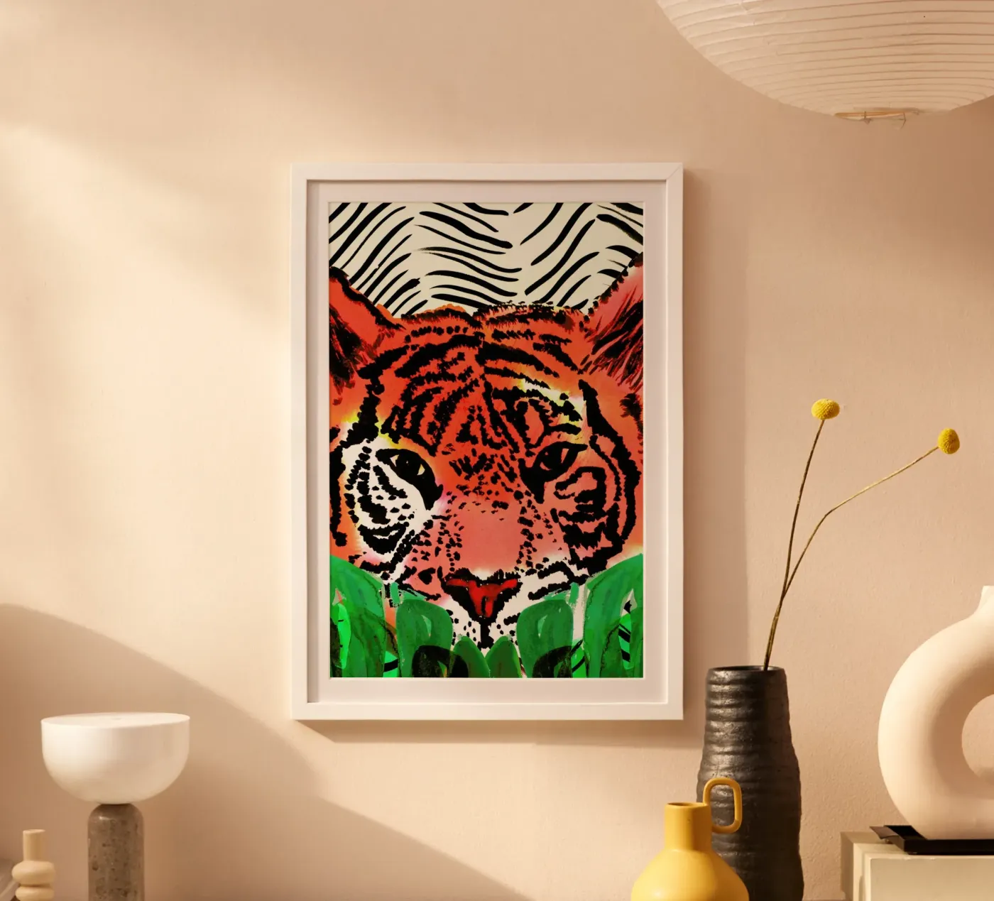 Tiger poster van Amy Sia