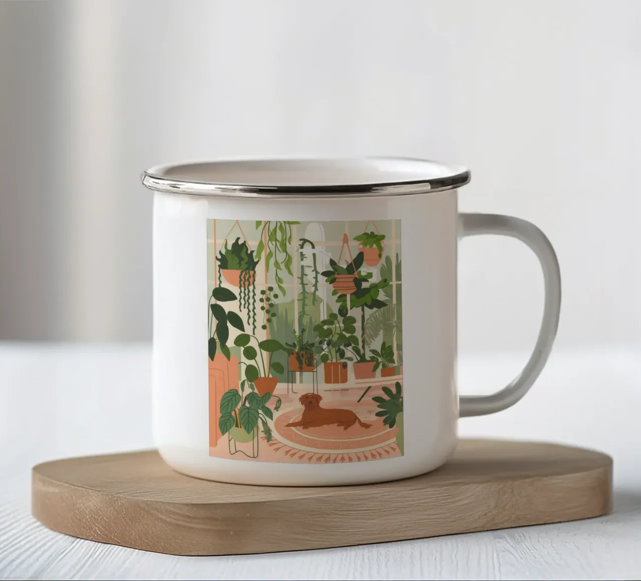 Oasi interna tazza in smalto da Artie Shifa