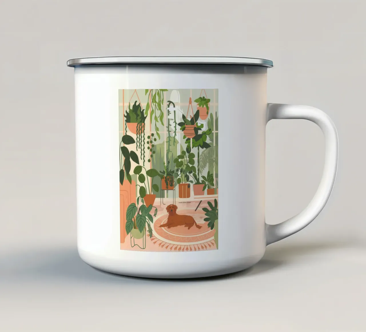 Oasi interna tazza in smalto da Artie Shifa