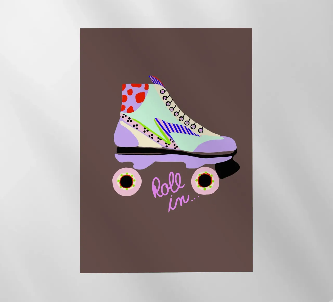 Roll in Rollschuh Backlit Folie von Hej Ibiza by Ute Arnold