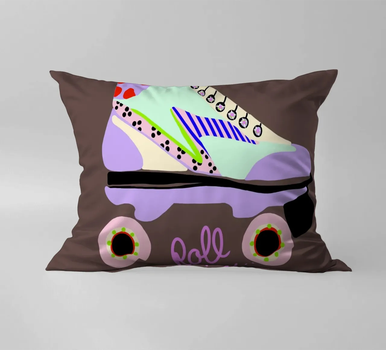 Roll in Rollschuh cuscino da Hej Ibiza by Ute Arnold
