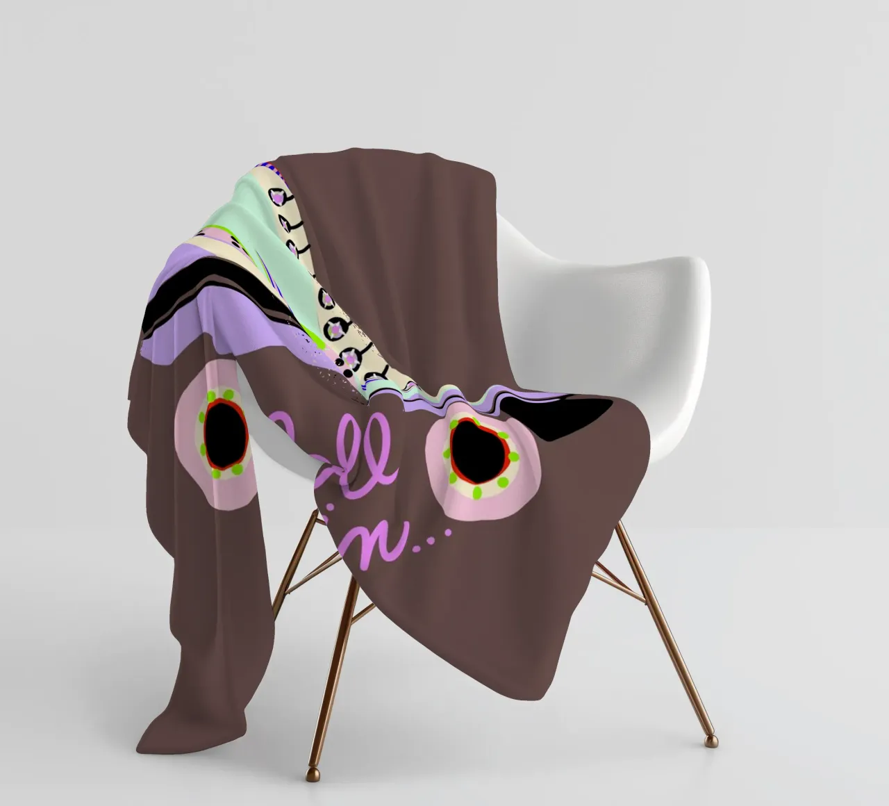 Roll in Rollschuh coperta in pile da Hej Ibiza by Ute Arnold