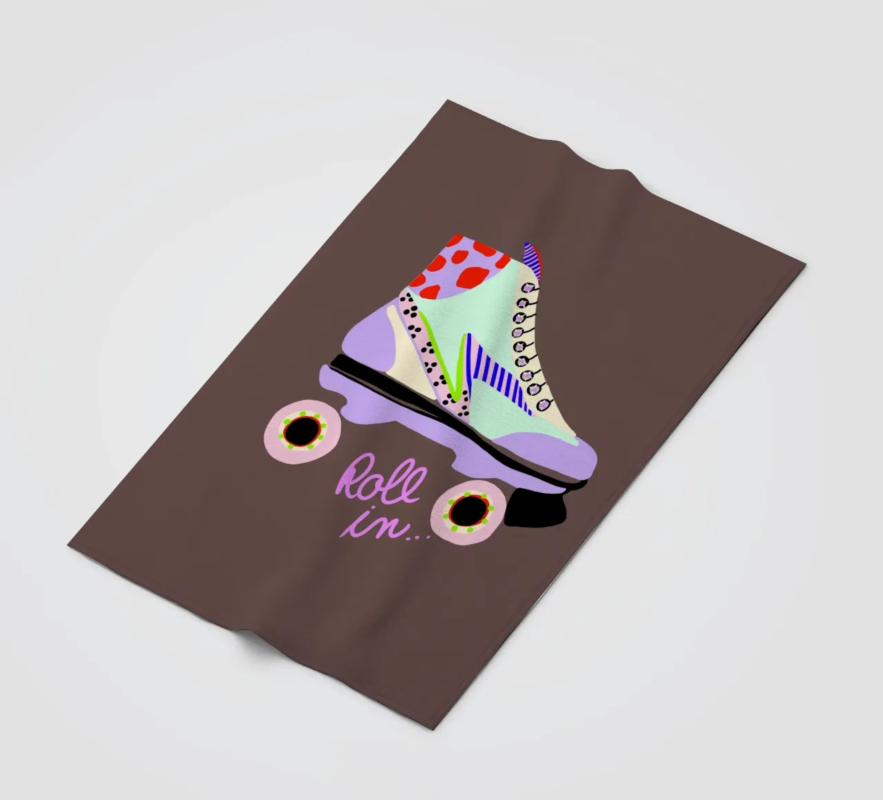 Roll in Rollschuh coperta in pile da Hej Ibiza by Ute Arnold