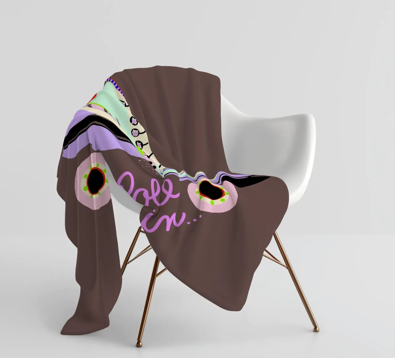 Roll in Rollschuh coperta in pile da Hej Ibiza by Ute Arnold