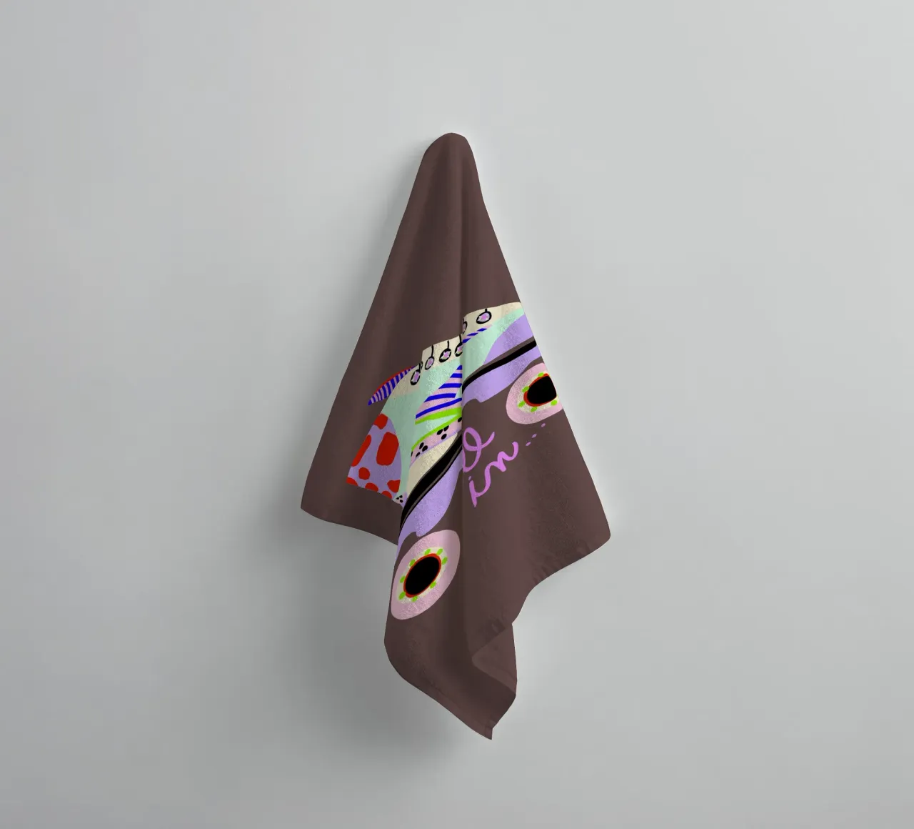 Roll in Rollschuh asciugamano da bagno da Hej Ibiza by Ute Arnold