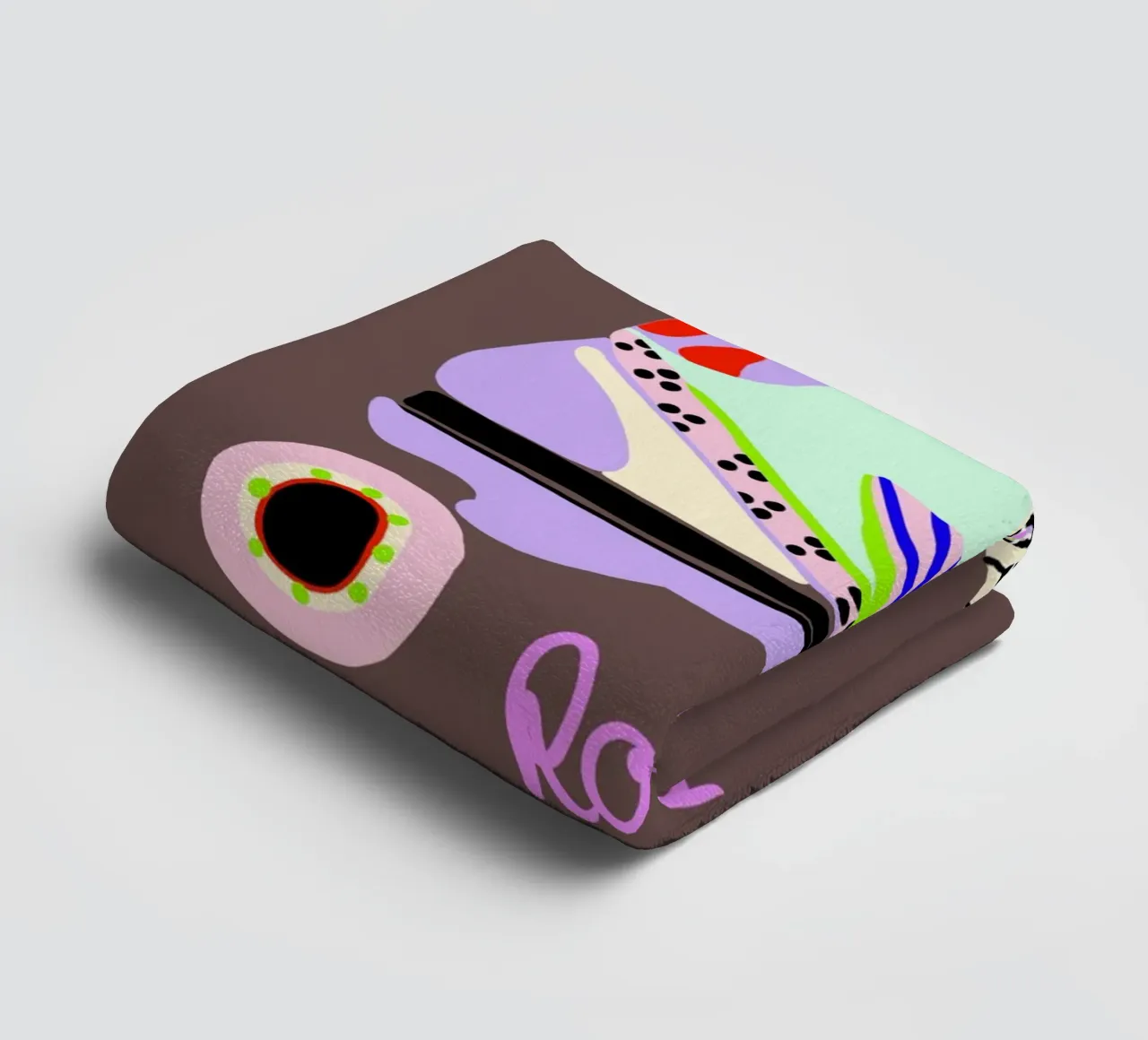 Roll in Rollschuh asciugamano da bagno da Hej Ibiza by Ute Arnold