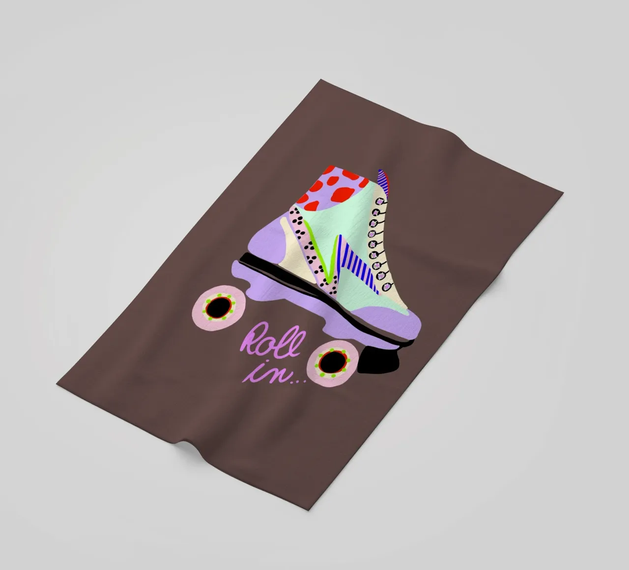 Roll in Rollschuh telo mare da Hej Ibiza by Ute Arnold