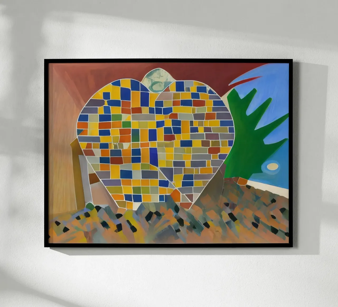 Scultura_2 poster con telaio in alluminio da Abstract Art by LK