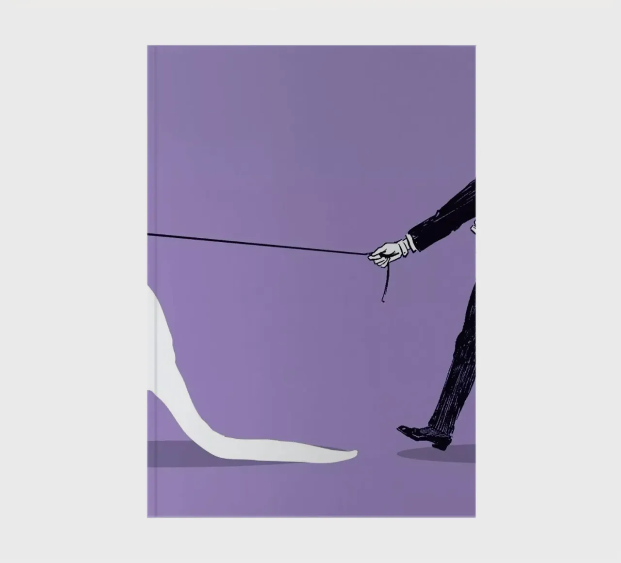 Walking The Kangaroo notebook by Rob Art | Illustration