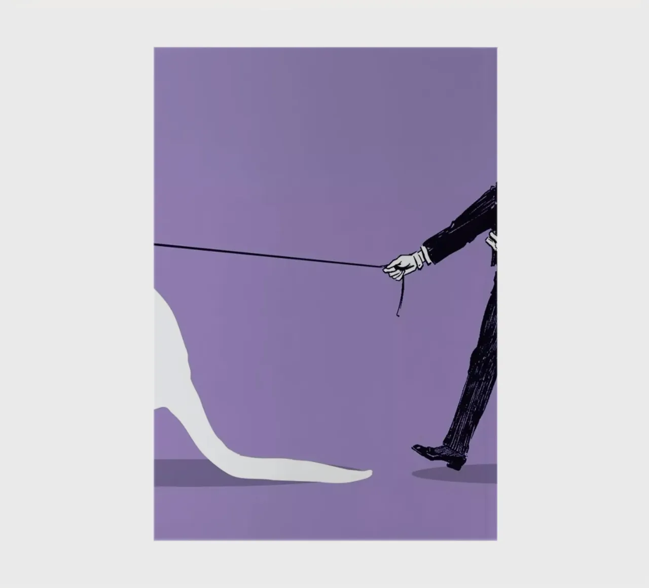 Walking The Kangaroo notebook by Rob Art | Illustration