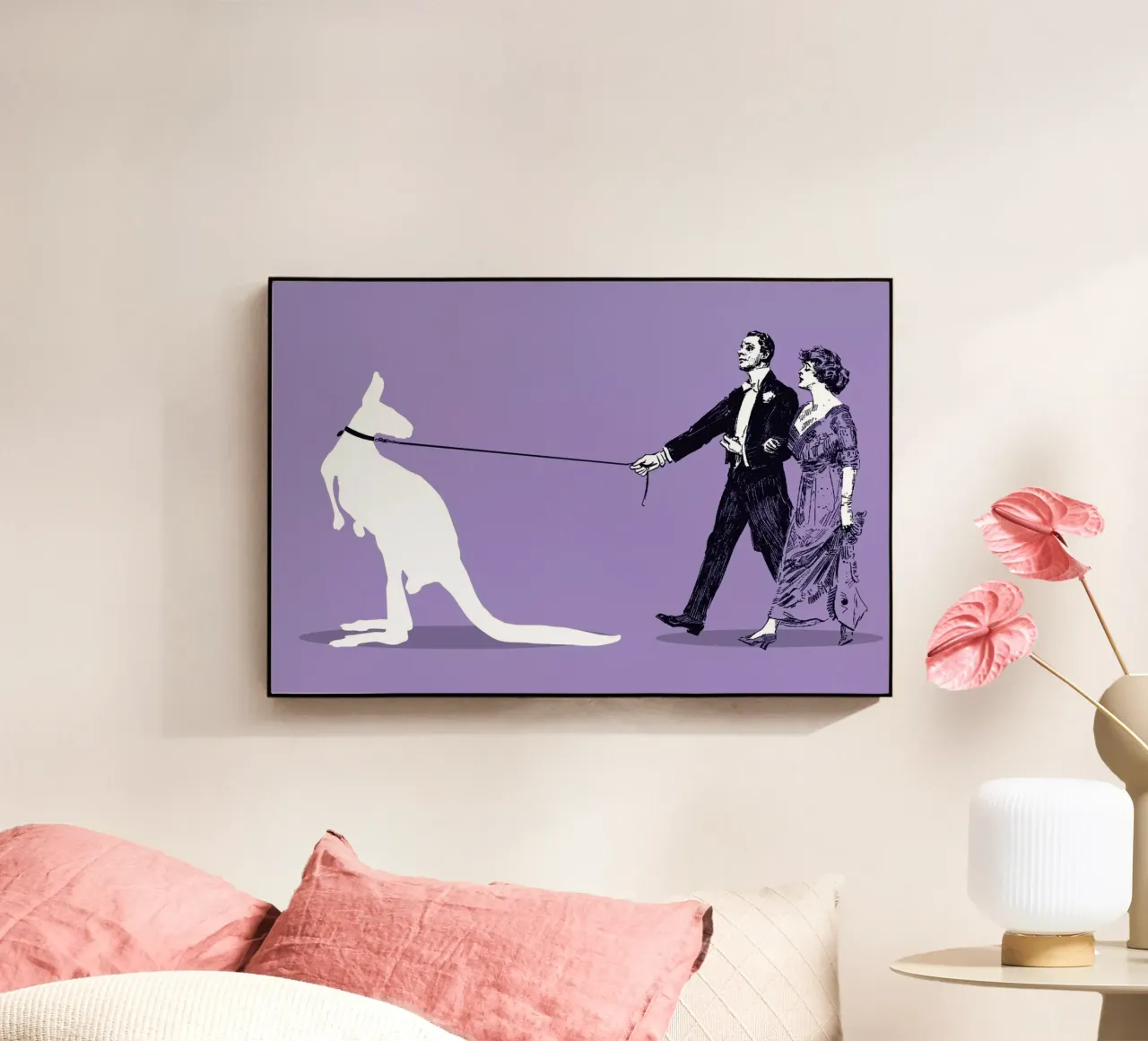 Walking The Kangaroo plexiglass da Rob Art | Illustration