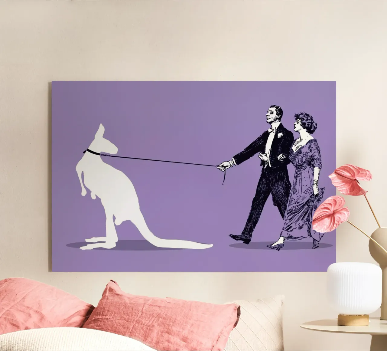 Walking The Kangaroo plexiglass da Rob Art | Illustration