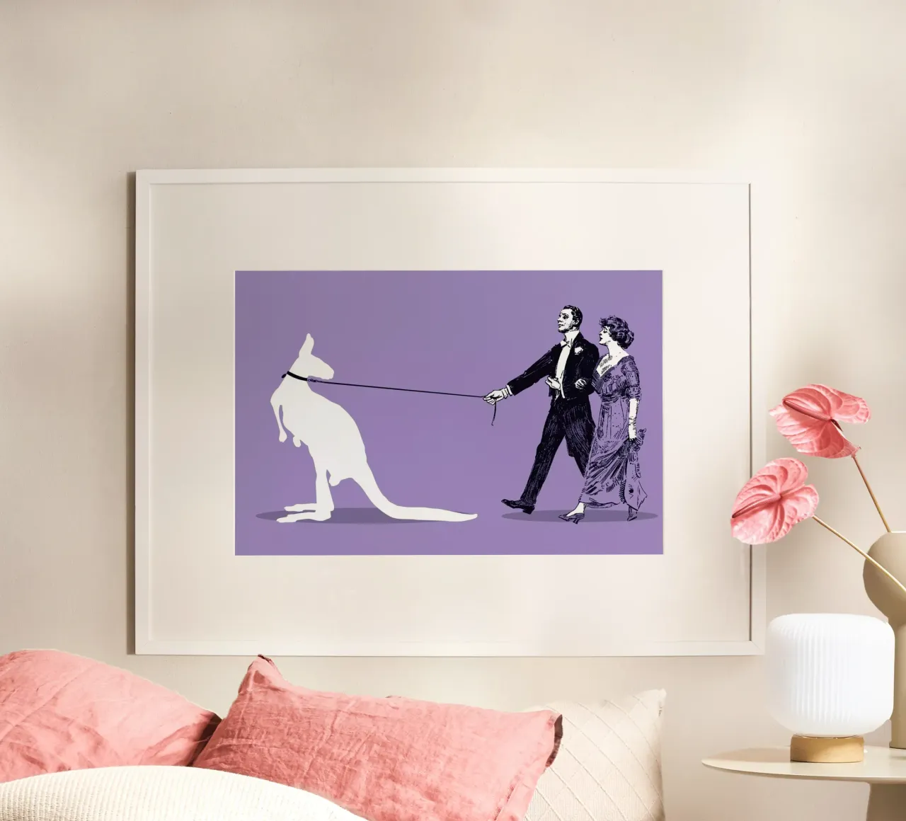 Walking The Kangaroo poster da Rob Art | Illustration