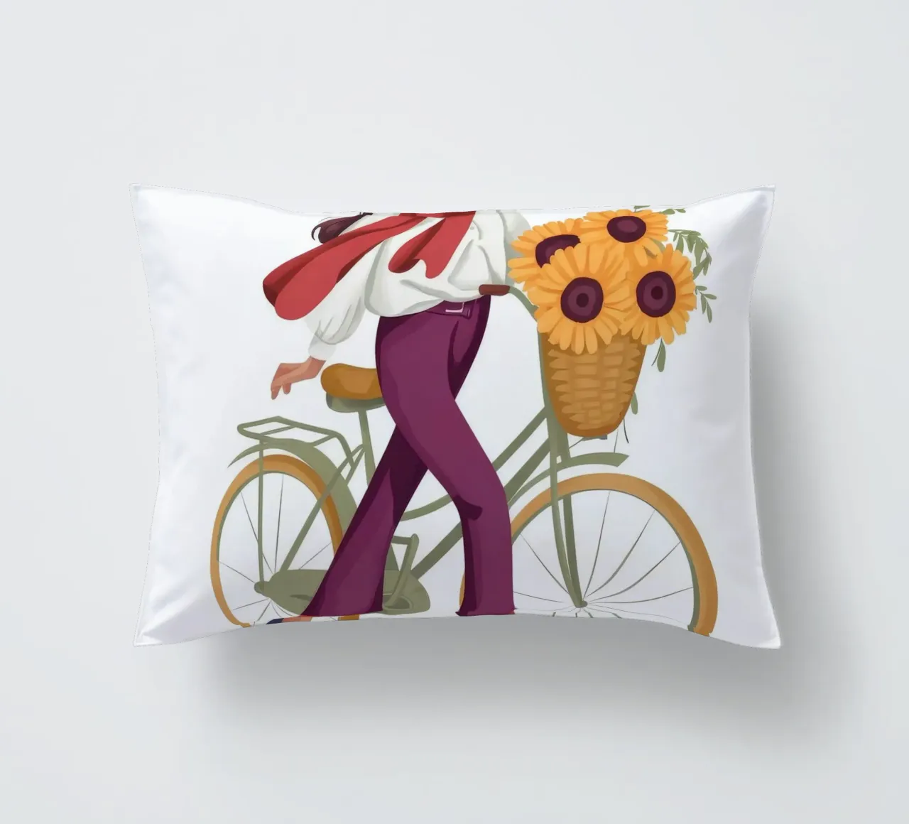 Ciclista gioioso cuscino da Artie Shifa