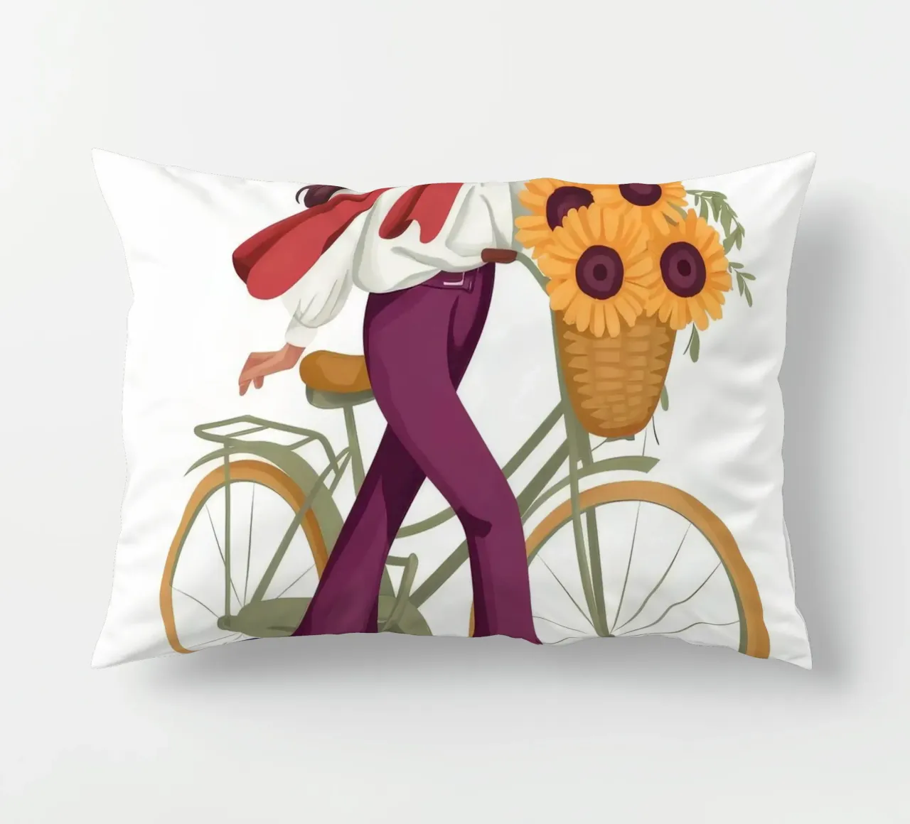 Ciclista gioioso cuscino da Artie Shifa