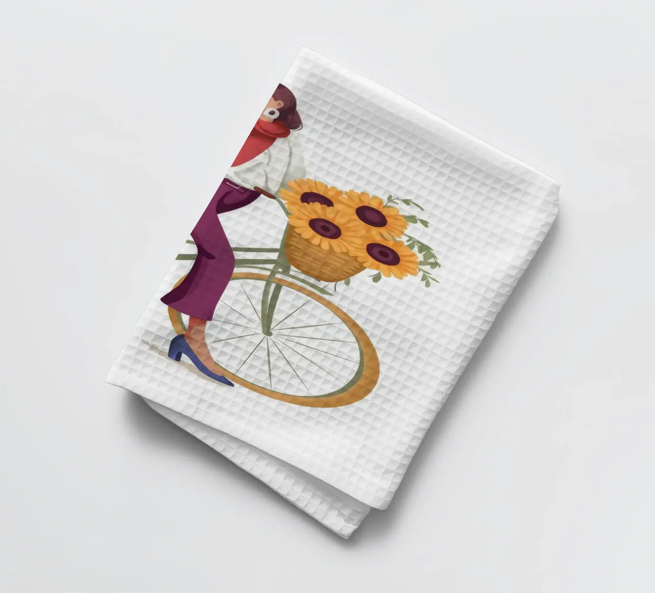 Ciclista gioioso canovaccio da cucina da Artie Shifa