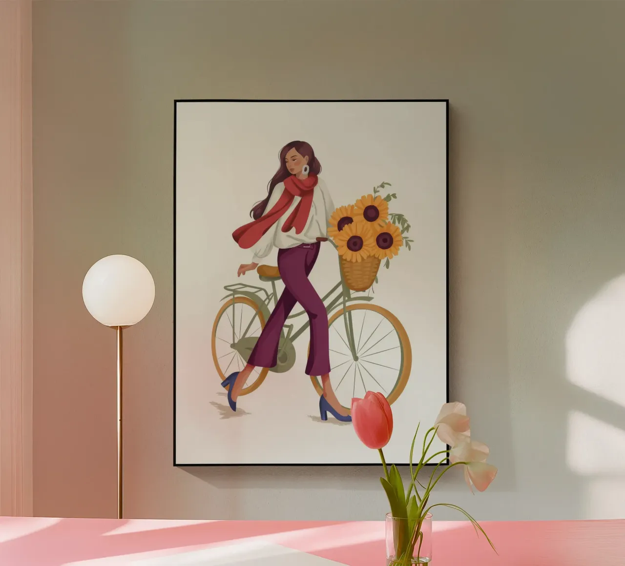 Ciclista gioioso plexiglass da Artie Shifa