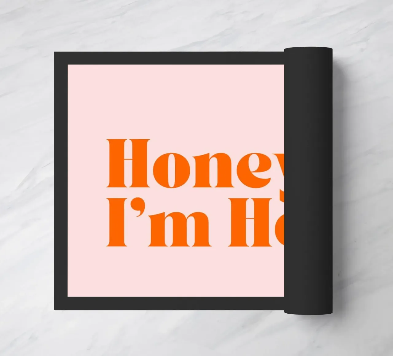 Honey, I’m Home | Minimalist Welcome Print zerbino da PrintCessStudio