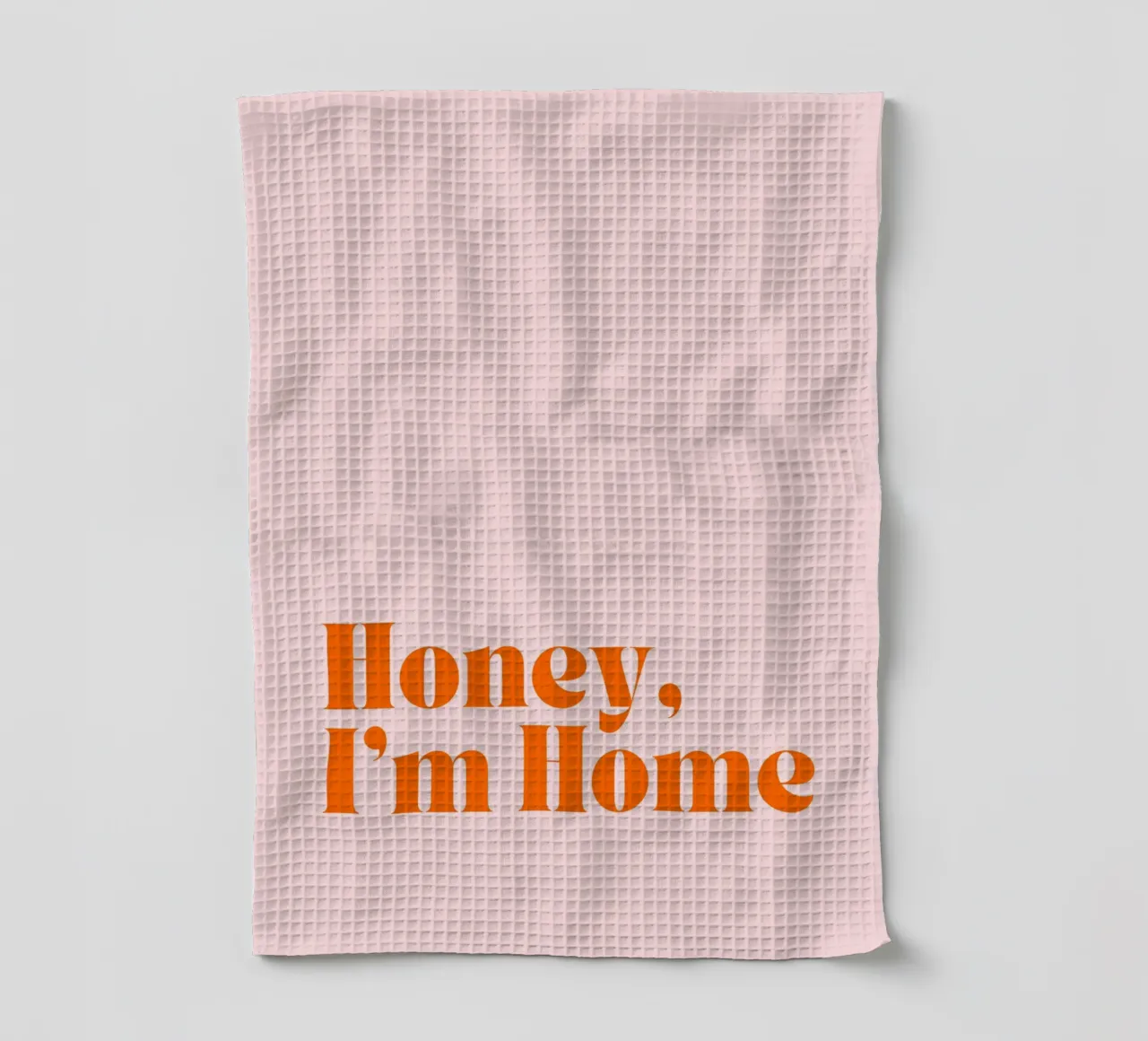Honey, I’m Home | Minimalist Welcome Print canovaccio da cucina da PrintCessStudio