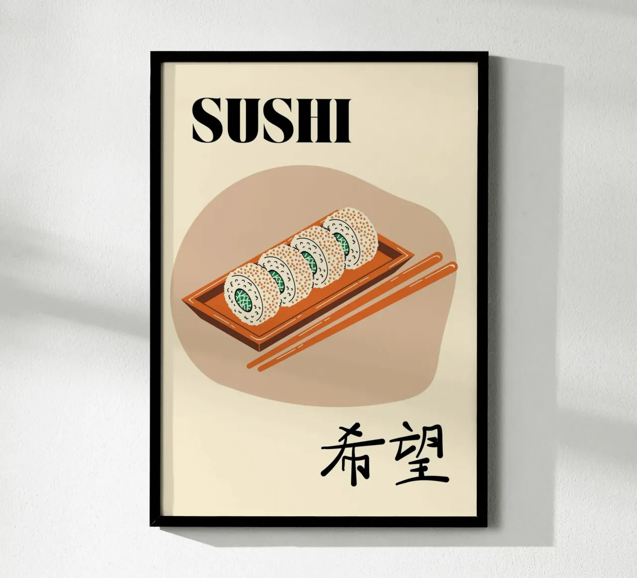 Sushi Lover | Minimalist Japanese Food Print carta hahnemühle da PrintCessStudio