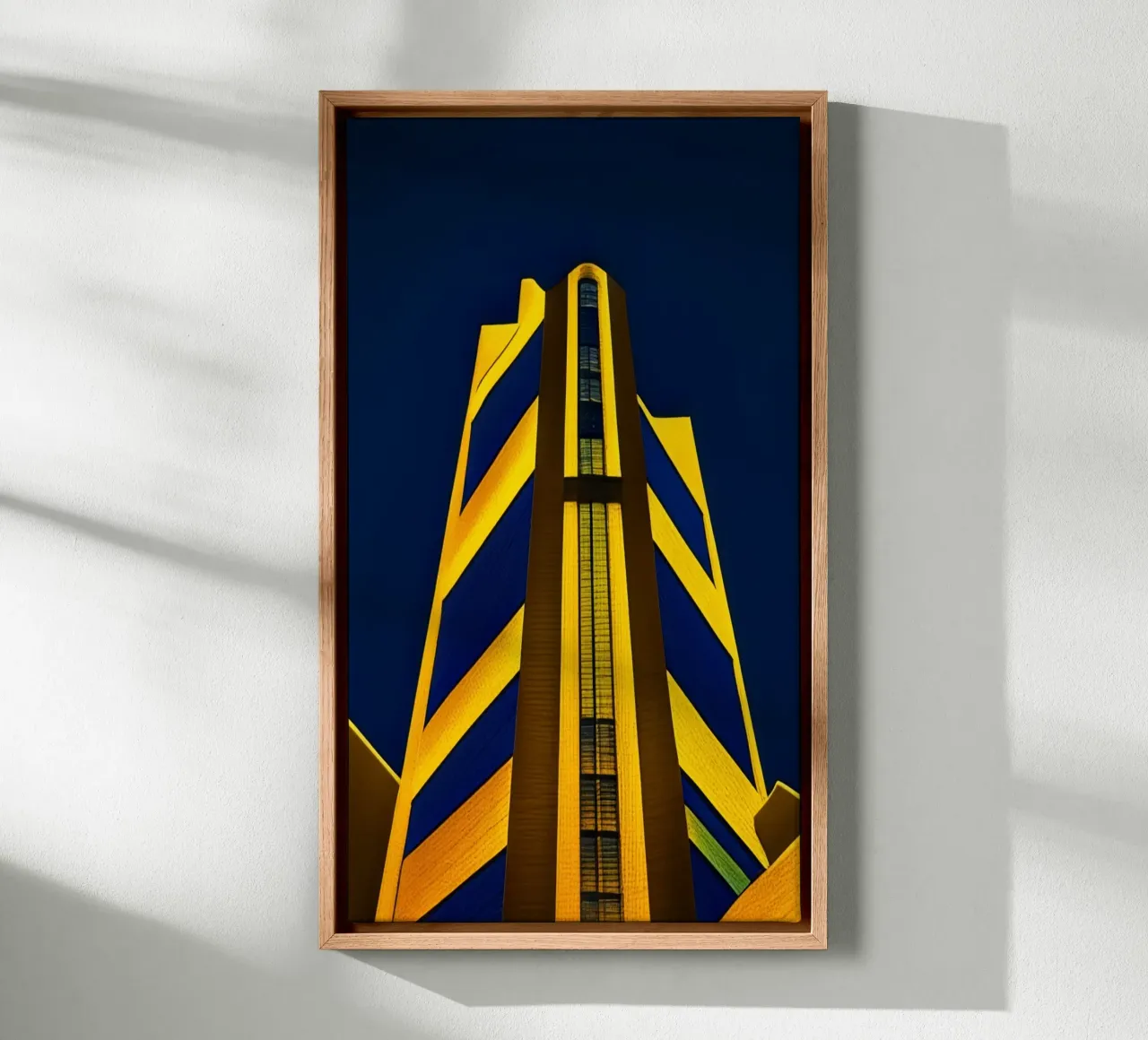 Hoog-Rise_2 canvas met Baklijst van Abstract Art by LK