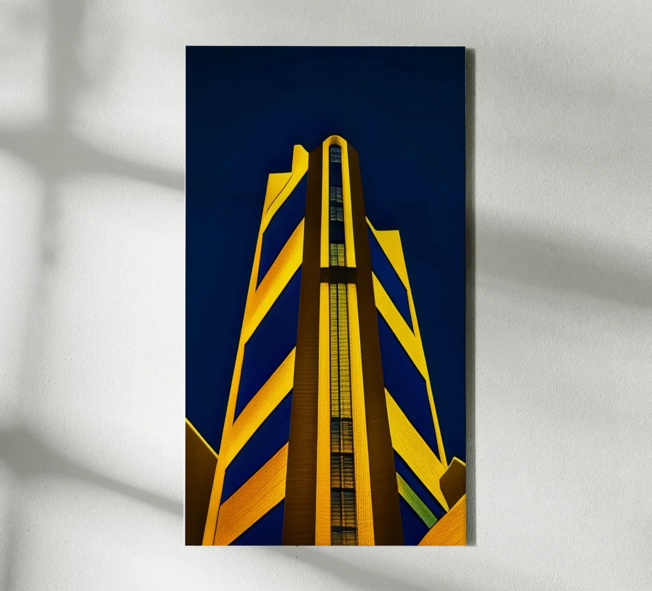 Hoog-Rise_2 canvas met Baklijst van Abstract Art by LK