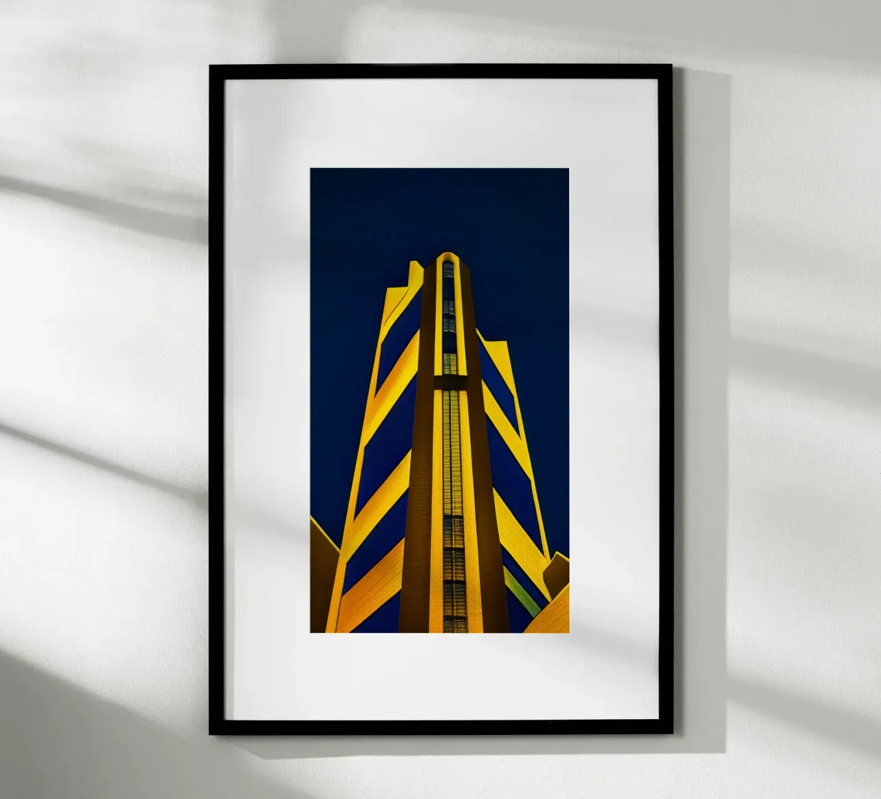 Alta quota_2 poster con telaio in legno da Abstract Art by LK