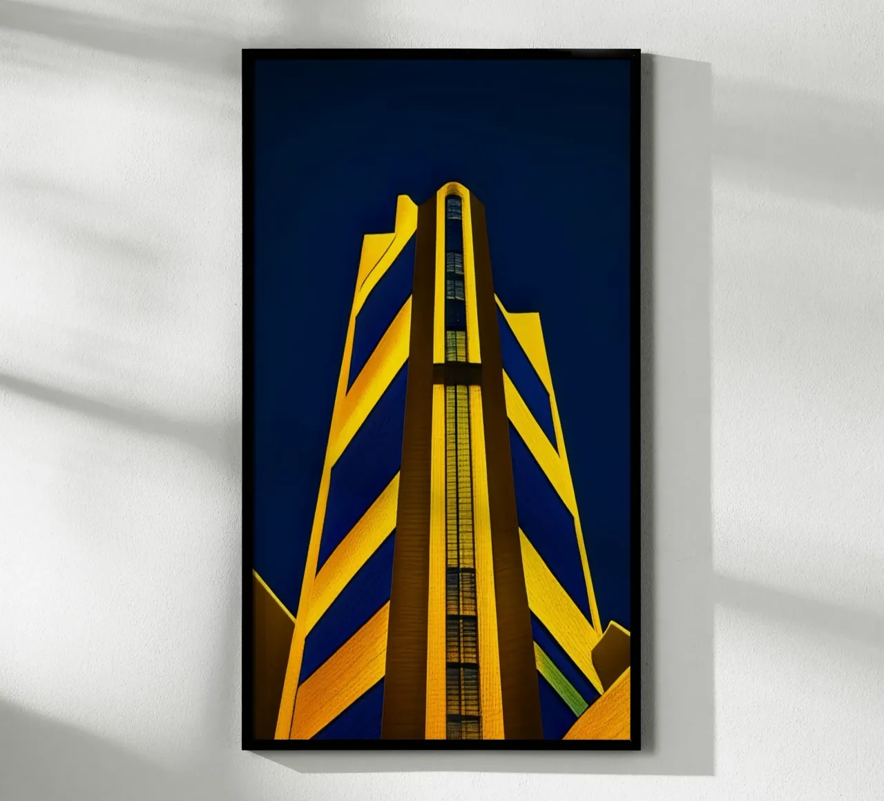 Alta quota_2 poster con telaio in legno da Abstract Art by LK