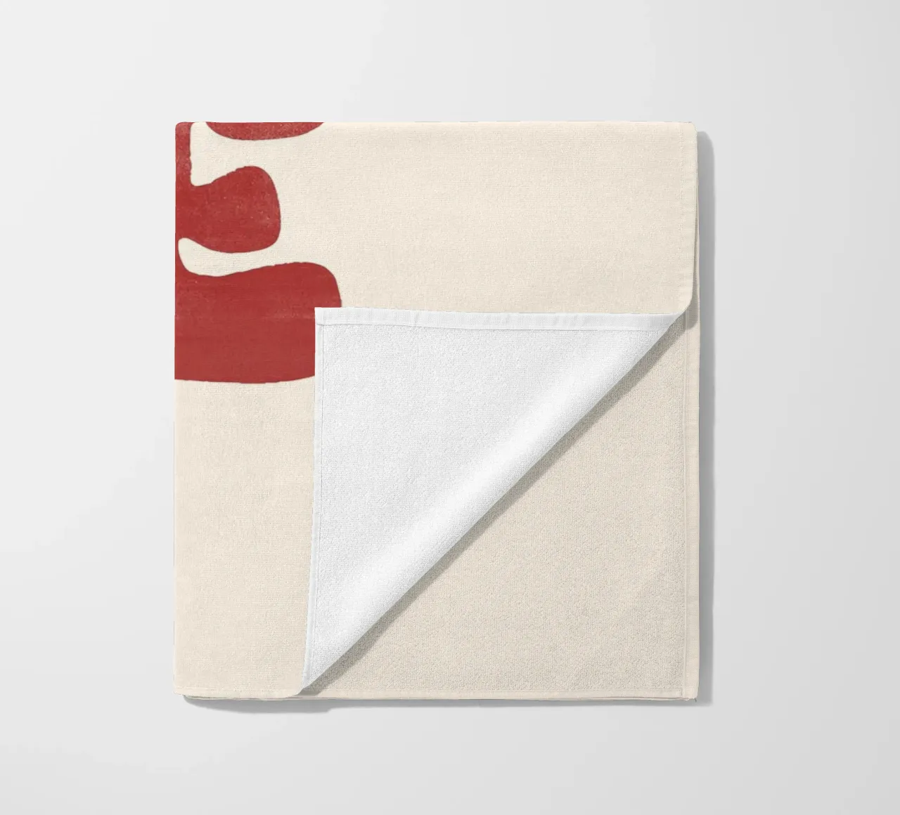 Amore | Bold Red Love Print telo mare da PrintCessStudio