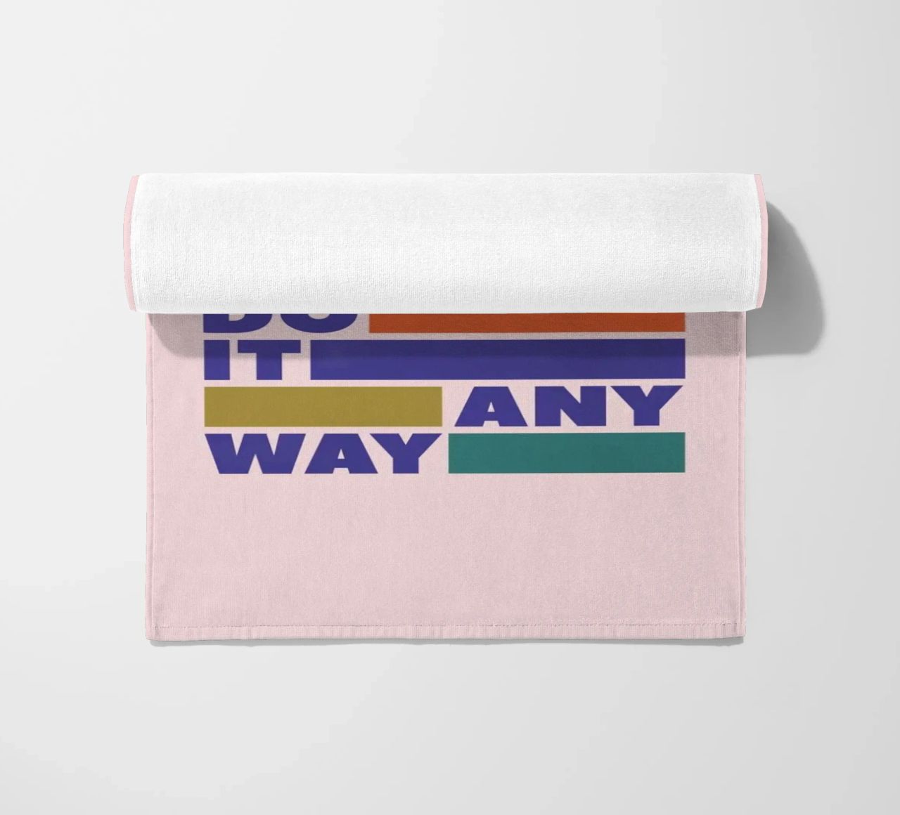 Be Afraid and Do It Anyway Bold Typography Art Strandtuch von showmemars